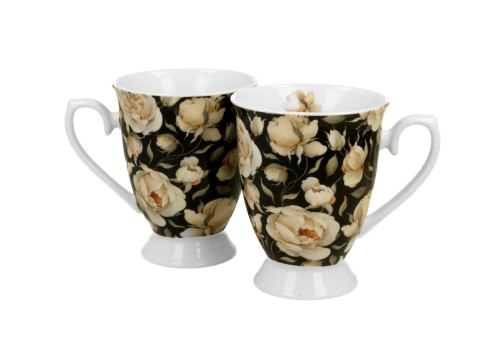 KPL 2 KUBKÓW ROYAL ENGLISH ROSES BLACK K.4868