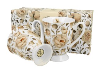 KPL 2 KUBKÓW ROYAL ENGLISH ROSES WHITE K.4776