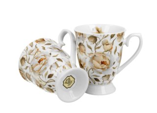 KPL 2 KUBKÓW ROYAL ENGLISH ROSES WHITE K.4776