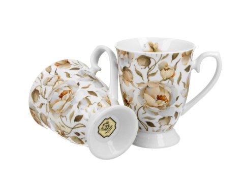 KPL 2 KUBKÓW ROYAL ENGLISH ROSES WHITE K.4776