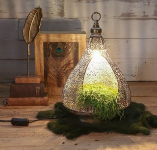 30023 LAMPA CZARNA MOROC. 25xh40cm