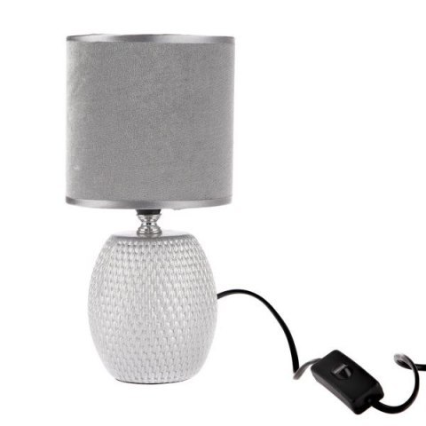 DS LAM4102-S CERAM. LAMPA STOŁOWA SZARA