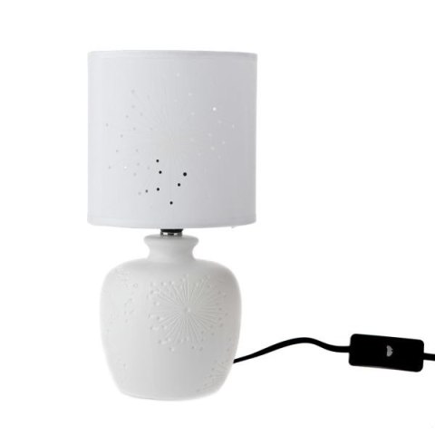 DS LAM4104-B CERAM. LAMPA STOŁOWA BIAŁA