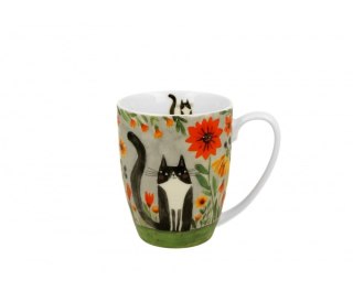 DUO KUBEK 350 ML W KOSZYCZKU KOCI ŁĄKA K.6725