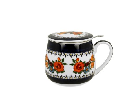 DUO KUBEK BARYŁKA ZAPARZACZ INDIGO 2 K.4356