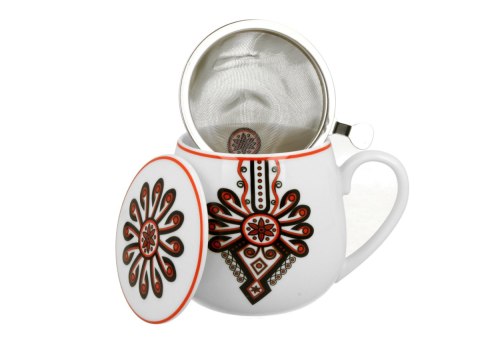 DUO KUBEK BARYŁKA ZAPARZACZ PARZENICA K.4097