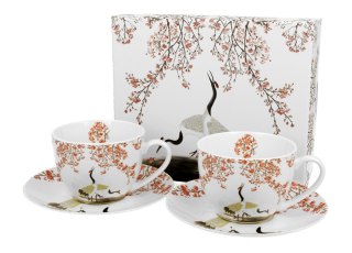 KPL 2 FILIŻANKI 280ML SAKURA I ŻURAWIE K.2390