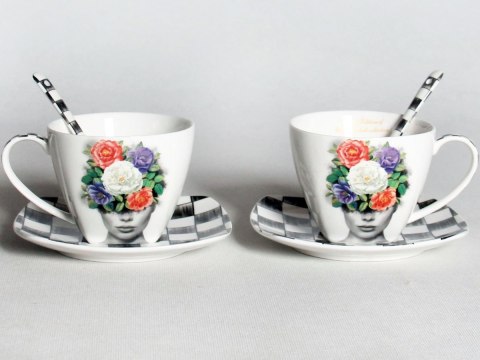 PiP W22LE60-01766 KPL 2 FILIŻANEK SPOD. FLOR.WOMAN