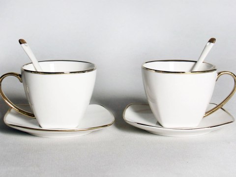 PiP W23GD60-06341 KPL 2 FILIŻANEK ZE SPOD. GOLD
