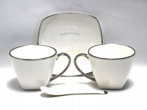 PiP W23GD60-06358 KPL 2 FILIŻANEK ZE SPOD. SILVER