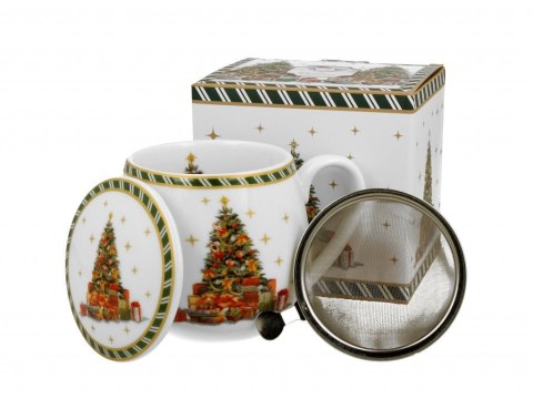DUO KUBEK BARYŁKA ZAPARZACZ CHRISTMAS TREE K.6329