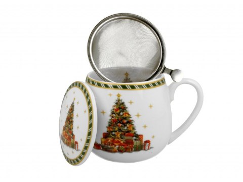 DUO KUBEK BARYŁKA ZAPARZACZ CHRISTMAS TREE K.6329