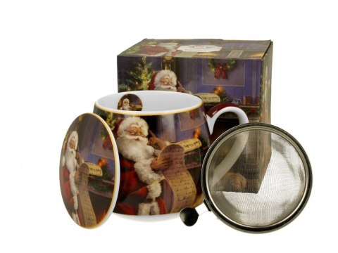 DUO KUBEK BARYŁKA ZAPARZACZ SANTA LETTER K.6022