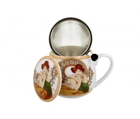 DUO KUBEK BARYŁKA ZAPARZACZ TOPAZ MUCHA K.5599