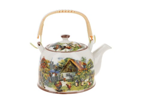 H. 418-5506 CZAJNIK CERAMICZNY Z ZAPARZ. DWOREK
