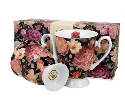 KPL 2 KUBKÓW ROYAL SPRING ROSES BLACK K.4837