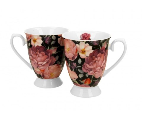 KPL 2 KUBKÓW ROYAL SPRING ROSES BLACK K.4837