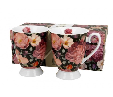 KPL 2 KUBKÓW ROYAL SPRING ROSES BLACK K.4837