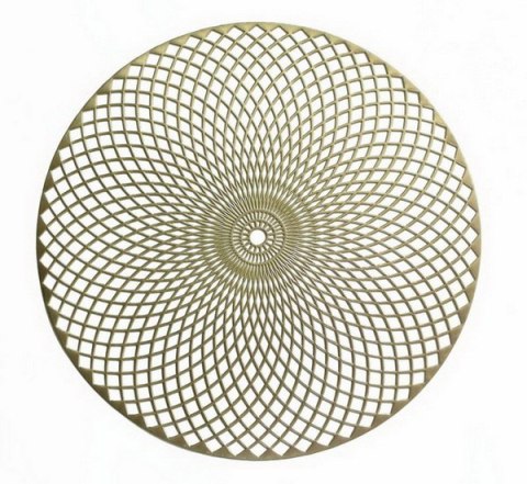 MX HTA9178 MANDY MATA STOŁOWA 38CM MANDALA ZŁOTA