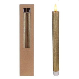 32592 KPL 2 ŚWIECE OŁÓWKOWE LED H25CM ZŁOTE