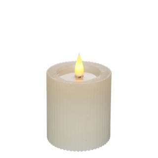 32603 ŚWIECA LED RUSTIC H7,5CM KREMOWA