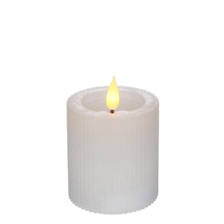 32607 ŚWIECA LED RUSTIC H7,5CM BIAŁA