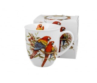 DUO KUBEK 400ML PTASI ŚWIAT PAPUGI ARA K.3686