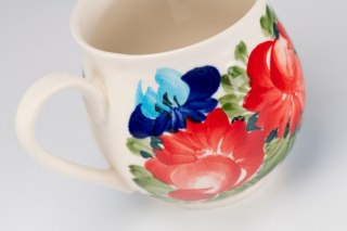 MIER. KUBEK JULIA KWIATY MALOWANE KOLOROWE