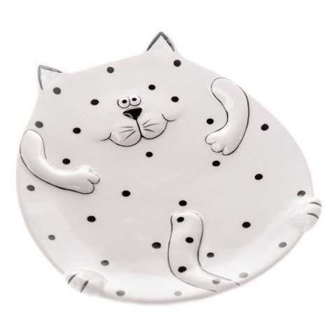 DS PEN004 CERAMICZNY TALERZ - KOT
