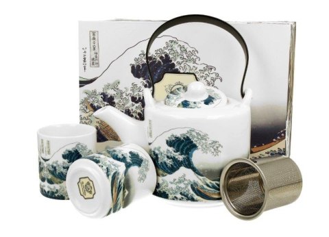 DUO DZBANEK Z ZAP I 2 CZARKAMI THE GREAT WAVE 3785