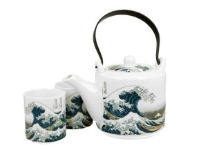 DUO DZBANEK Z ZAP I 2 CZARKAMI THE GREAT WAVE 3785