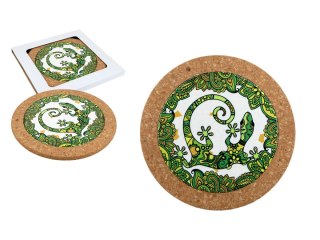 H. 008-1420 PODSTAWKA CERAMICZNA JASZCZURKA