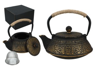 H. 418-3106 CZAJNICZEK ŻELIWNY Z ZAPARZACZEM