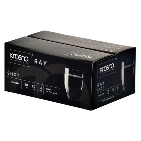 KROSNO KPL 6 KIELISZKÓW DO WÓDKI RAY 50ML K.1541