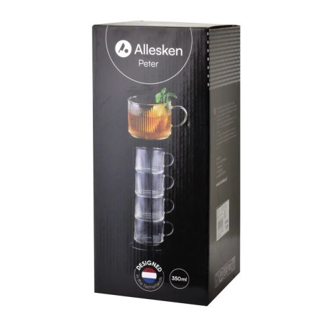 MX HTID8805 PETER KPL 4 FILIŻANEK NA STOJAKU 350ML