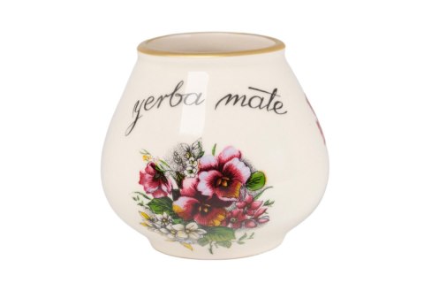 MIER. KUBEK ŚREDNI DO YERBA MATE BRATKI BORDO