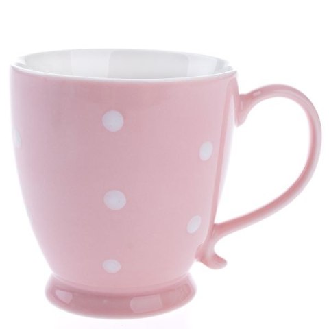 DS TAV23007 KUBEK 440ML RÓŻOWY KROPKI