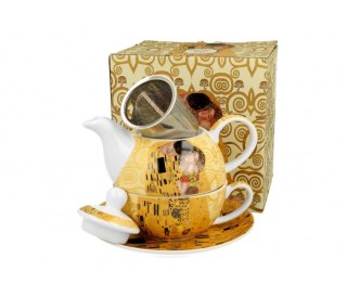 DUO TEA FOR ONE Z ZAPARZACZEM KLIMT THE KISS ECRU