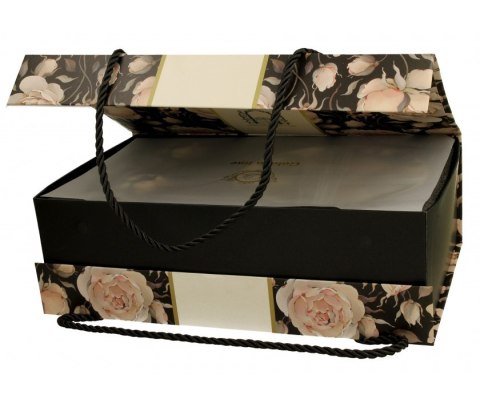 GOLDEN LINE KPL 2 FILIŻANKI ENGLISH ROSES BLACK