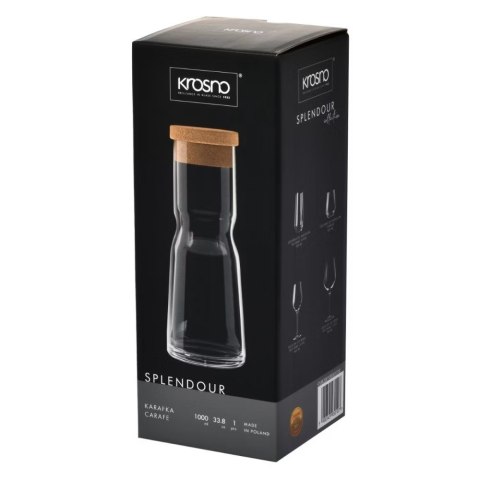 KROSNO KARAFKA Z KORKIEM SPLENDOUR 1000ML K.0107