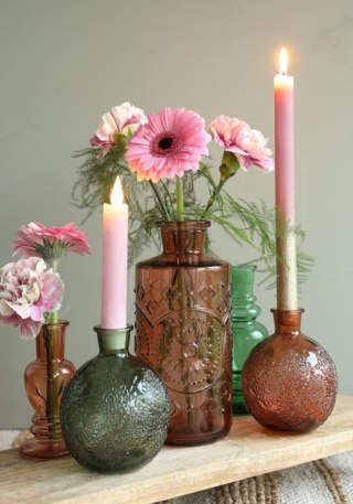 29689 BOLOGNA DARK GREEN BUTELKA 13xh17 CIEMNOZIEL