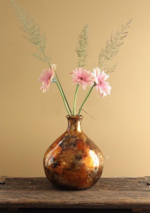 37004 Wazon Dazzle copper gold O23/H 25 cm
