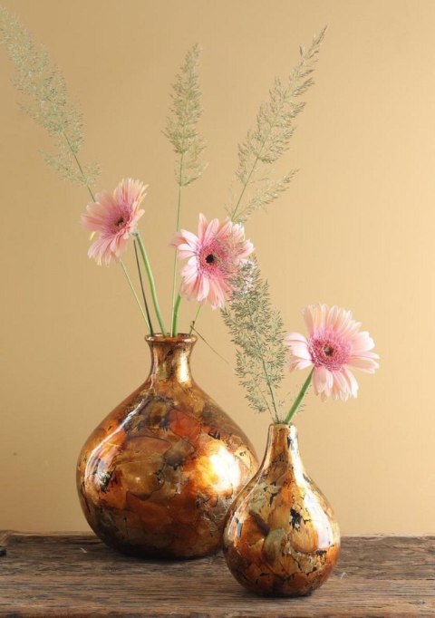 37004 Wazon Dazzle copper gold O23/H 25 cm