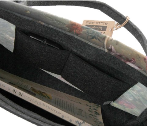 BER. TORBA LADY XL "MAURA" 42x35x10 ANTRACYT