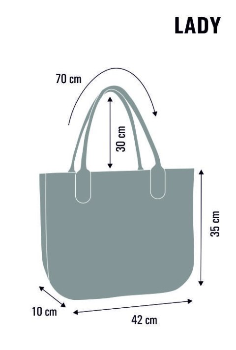 BER. TORBA LADY XL "MAURA" 42x35x10 ANTRACYT