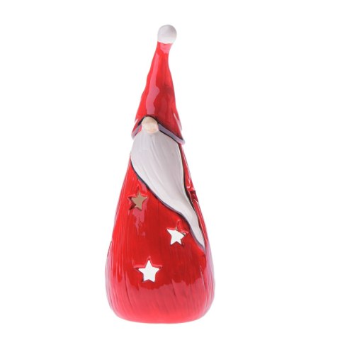 DS CVC24007 ŚWIECZNIK CERAMICZNY MIKOŁAJ CZERWONY