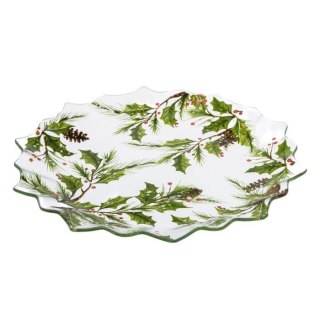 DS DOR21007 TALERZ SZKLANY 29,5 CM ŚWIĘTA