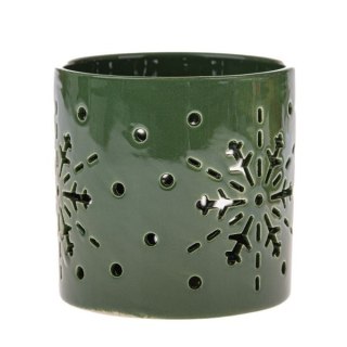 DS IMN589 ŚWIECZNIK CERAMICZNY ZIELONY
