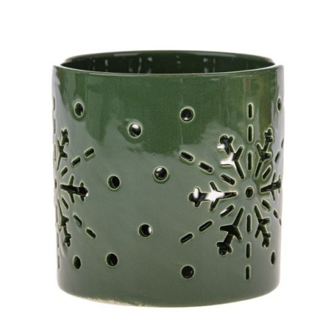 DS IMN589 ŚWIECZNIK CERAMICZNY ZIELONY