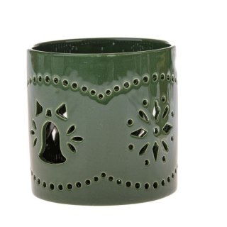 DS IMN592 ŚWIECZNIK CERAMICZNY ZIELONY